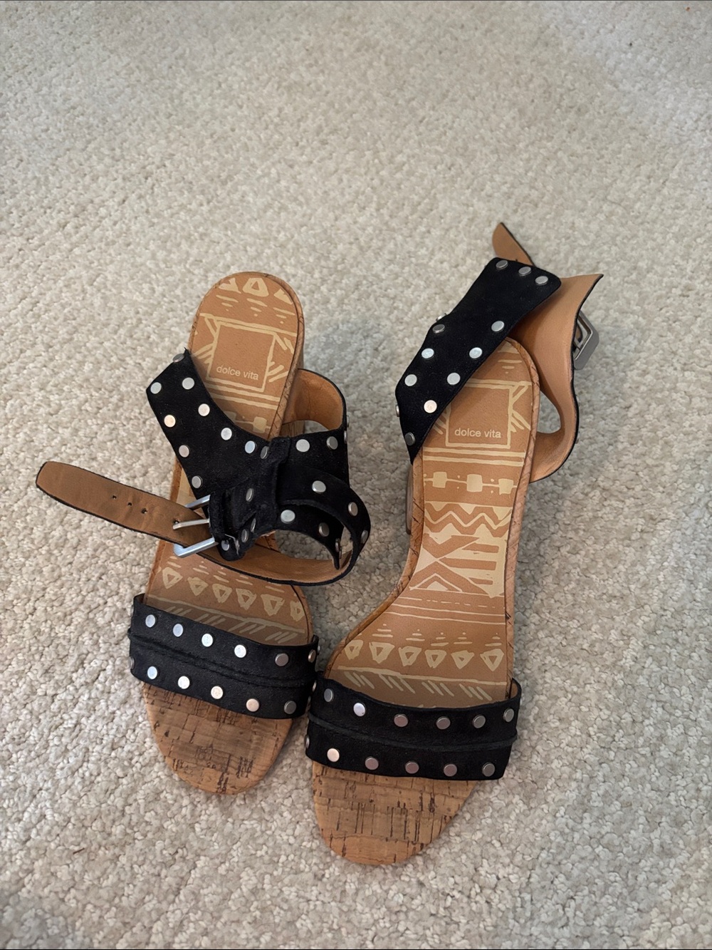 Dolce Vita black and silver 8.5